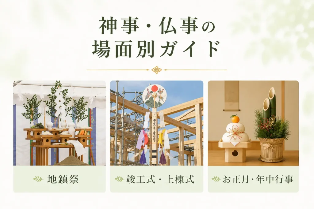 神事・仏事の場面別ガイド