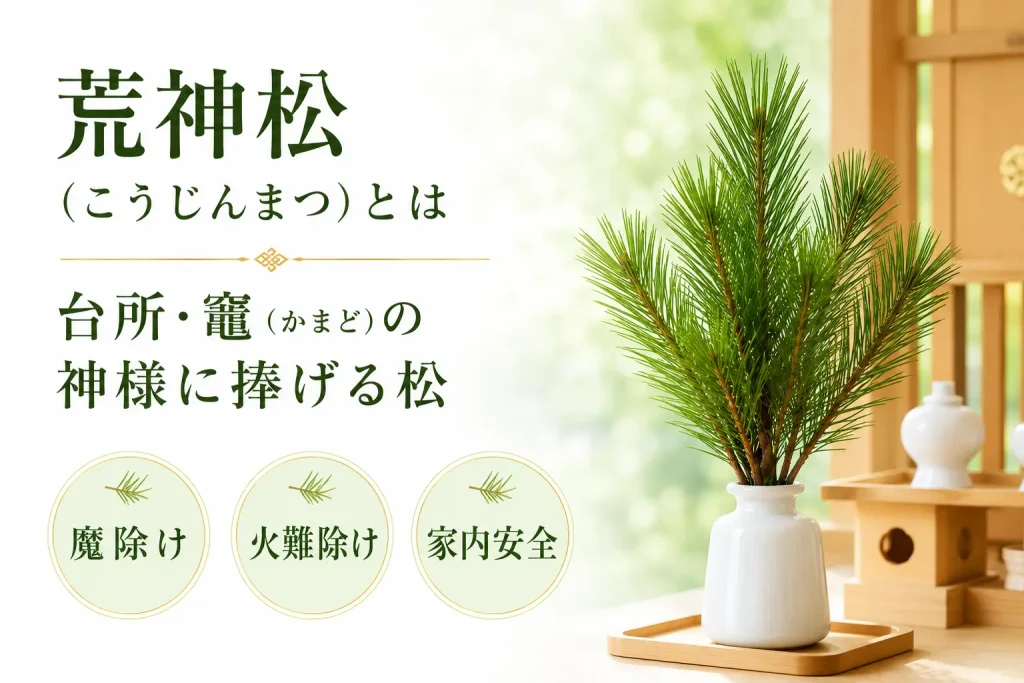 荒神松（こうじんまつ）とは｜台所・竈（かまど）の神様に捧げる松